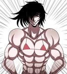  1boy alucard bikini black_hair hellsing hikora muscle nude red_eyes vampire 