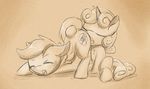  2017 cub cunnilingus equine fearingfun female female/female feral friendship_is_magic horse mammal my_little_pony oral pony scootaloo_(mlp) sex sweetie_belle_(mlp) vaginal young 