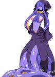  1girl breasts colored large_breasts monster_girl monster_musume_no_iru_nichijou oct_(monster_musume) purple_eyes smile solo standing 