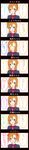  absurdres alternate_hairstyle blue_eyes blush bow chisumi comic hair_bow hair_ornament hair_scrunchie highres kousaka_honoka long_image love_live! love_live!_school_idol_project low_twintails multiple_views one_side_up orange_hair scrunchie speech_bubble tall_image translated twintails 