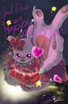  &lt;3 bag cat claws clothing dress english_text feline female fluffy fluffy_tail fur garnet_(jewelpet) jewelpet jewelry looking_at_viewer mammal necklace pink_eyes pink_fur ribbons sanrio star text アイリ@ 