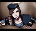  censored fat fat_man handjob jill_valentine penis resident_evil sawao 