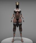  3d_(artwork) 3dmodel boobart breasts canine concept digital_media_(artwork) female fox mammal sculpt sketch solo zbrush 