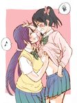  2girls groping kanbayashi_makoto love_live!_school_idol_project multiple_girls tagme toujou_nozomi yazawa_nico yuri 