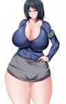  1girl animated breasts curvy glasses huge_breasts saogokushi solo standing tagme thick_thighs wide_hips 