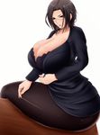  1girl animated ass breasts curvy glasses huge_ass huge_breasts saogokushi sitting solo tagme thick_thighs wide_hips 