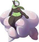  2017 balls big_balls big_breasts big_butt blush breasts butt clothed clothing dickgirl green_hair hair huge_balls huge_breasts huge_butt hyper hyper_balls hyper_breasts hyper_butt hyper_penis impaledwolf intersex legendary_pok&eacute;mon looking_at_viewer meloetta nintendo not_furry penis pok&eacute;mon skimpy solo thick_thighs video_games 