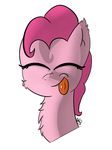  cheek_fluff chest_tuft digital_media_(artwork) earth_pony equine eyes_closed female friendship_is_magic fur happy horse mammal mranthony2 my_little_pony pinkie_pie_(mlp) pony portrait simple_background tongue tongue_out tuft 