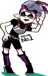  boots commentary_request cross-laced_footwear domino_mask full_body goggles hand_on_hip inkling lace-up_boots male_focus mask nana_(raiupika) purple_eyes purple_hair smug solo splatoon_(series) splatoon_1 tentacle_hair 