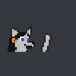  animated blue_eyes canine digital_media_(artwork) fox fur great_grey_horned_fox grey_fur horn mammal pixel_(artwork) pixel_animation valkaerie valkaerie_stoze waving 