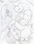  balls caught clothed clothing dudebulge duo_focus erection glans greyscale group humanoid_penis kneeling leonardo_(tmnt) male male/male mammal monochrome musclegut oral pants_down partially_clothed pencil_(artwork) penis precum rat reptile retracted_foreskin rhinoceros robe rocksteady rodent scalie shell shirt shirt_up size_difference splinter tank_top teenage_mutant_ninja_turtles traditional_media_(artwork) turtle uncut vein veiny_penis whiskers 