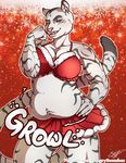  anthro belly big_belly clothed clothing feline female mammal muscular skirt slightly_chubby solo thehungrysuccubus tiger white_tiger 