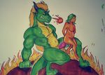  cum dragon female inside larger_male male male/female nude orgasm penis size_difference 