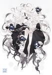  absurdly_long_hair abyssal_jellyfish_hime blue_eyes breasts cleavage dress floating_hair hair_censor highres kantai_collection large_breasts long_hair nine_(liuyuhao1992) no_panties shinkaisei-kan solo very_long_hair white_hair white_skin 