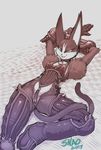  2017 anthro breasts erect_nipples feline female lynx mammal miyu_lynx nintendo nipple_bulge nipples small_breasts smile snao solo star_fox video_games 