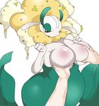  anthro areola big_breasts black_eyes breast_grab breasts chinchira_(pixiv13404505) collarbone digital_media_(artwork) duo female flora_fauna florges flower half-closed_eyes hand_on_breast human human_on_anthro interspecies kemono male male/female mammal nintendo plant pok&eacute;mon pok&eacute;philia simple_background solo_focus tongue tongue_out video_games white_background white_body 