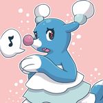  blue_body brionne cute fangs looking_at_viewer mammal marine musical_note nintendo pinniped pok&eacute;mon seal solo themattresssellingcamel video_games 