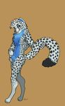  animal_genitalia anthro balls cheetah feline julicat looking_at_viewer male mammal nude sheath smile solo spots standing 