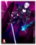  1girl angry armor black_hair copyright_request lopolli safe tagme 