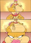  belly big_belly breasts comic dialogue english_text female growth jaeh jewelry koopaling lips mario_bros nintendo overweight speech_bubble text video_games weight_gain wendy_o_koopa 