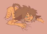  ass_up blue_eyes blush brown_ears brown_hair brown_tail cat catra drooling feline fur hair heterochromia mammal matuska nude princesses_of_power saliva striped_fur stripes yellow_eyes 