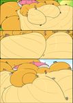  anthro belly big_belly big_breasts big_butt breasts butt comic female huge_breasts huge_butt jaeh jewelry koopaling macro mario_bros nintendo obese overweight simple_background video_games weight_gain wendy_o_koopa 