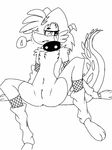 &lt;3 anthro clothing collar cuntboy dragon fur furred_dragon intersex invalid_tag markings monochrome mostly_nude presenting presenting_pussy pussy ryuuko simple_background thekatdragon49 