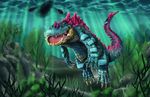  blue_skin claws crocodilian feraligatr nintendo pok&eacute;mon realistic reptile scalie video_games yggdrassal 