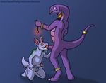  anthro arbok balls cum domination dorrex duo erection eye_contact hypnosis jewelry male male/male mind_control nidorino nintendo nude penis pok&eacute;mon reptile scalie simple_background snake sucking video_games wanderer-of-time 