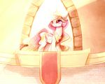  day equine feathered_wings feathers female feral friendship_is_magic fur hair horn magnaluna mammal my_little_pony outside pink_eyes pink_hair princess_celestia_(mlp) smile solo standing white_fur winged_unicorn wings 