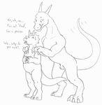  anthro belly dinosaur dragon duo english_text feral humor imminent_vore licking licking_lips male nude salamander_(artist) text tongue tongue_out triceratops vore 