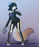  anthro ashleyzombie clothed clothing collar feline female hammer mammal open_mouth smile solo standing tools 