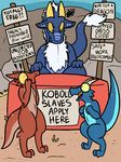  ambiguous_gender angry annoyed dragon excited happy kobold nude slave surprise trout_(artist) 
