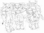  anal balls bovine cattle half-erect male male/male mammal penis salamander_(artist) tagme 