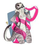  anthro breasts faint feline female hybrid mammal nipples penis_tentacles pussy reptile scalie smile snake solo standing tentacles tiger tongue tongue_out wide_hips 