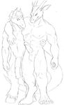  2003 anthro dragon duo equine erection horse mammal penis salamander_(artist) 