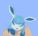  ambiguous_gender anglo blue_eyes canine duo eeveelution erection fellatio feral glaceon human humanoid_penis male mammal nintendo nude oral penis pok&eacute;mon sex simple_background video_games 