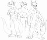  anthro dragon erection male nude penis reiger_(character) salamander_(artist) scalie solo 