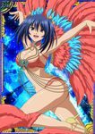  00s 1girl bare_legs bashoku_youjou breasts card_(medium) female ikkitousen large_breasts long_hair looking_at_viewer shiny_skin smile twintails 