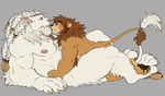  anthro feline league_of_legends lion male male/male mammal rengar_(lol) rossciaco video_games 