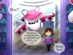  aircraft airplane crossover dialogue english_text equine friendship_is_magic horse human living_aircraft living_machine machine mammal my_little_pony pony protagonist_(undertale) spike_(mlp) text tsunderplane twilight_sparkle_(mlp) undertale vavacung video_games 