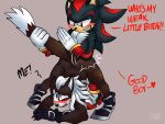 absurd_res anthro big_butt blush butt canid canine canis carnivore duo eulipotyphlan hedgehog hi_res infinite_(sonic) jack-o&#039;_pose jackal male male/male mammal pose rodent sega shadow_the_hedgehog shadydaone slap sonic_forces sonic_the_hedgehog_(series)