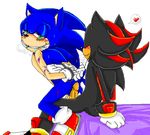  &lt;3 anthro bdsm blood blush cuts duo gay gloves green_eyes handcuffs hedgehog male mammal penis plain_background sega shackles shadow_the_hedgehog shoes sonic_(series) sonic_team sonic_the_hedgehog unknown_artist white_background 
