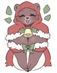anotherbearsimp anthro bear biped blush breasts brown_body brown_fur cleavage clothed clothing eyes_closed female fur hi_res mama_mellow_(anotherbearsimp) mammal open_mouth smile solo