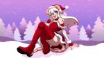 ambiguous_gender anthro christmas christmas_clothing clothed clothing crossdressing eyewear fingerless_gloves girly glasses gloves hair handwear highlights_(coloring) holidays legwear male mammal mouse murid murine muse_flick no_underwear open_mouth rodent shanaroo snow solo thigh_highs white_hair