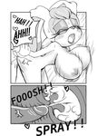  2013 anthro big_breasts blush bouncing_breasts breasts canine cleavage clothed clothing comic cum cum_in_pussy cum_inside dialogue duo english_text erect_nipples eyeshadow female fox fur gloves hair hi_res holding_breast internal kemono lagomorph legwear lipstick long_ears makeup male mammal mature_female michiyoshi miles_prower monochrome mother nipples orgasm_face parent satisfied sonic_(series) text uncensored vanilla_the_rabbit 
