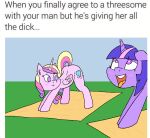 female feral friendship_is_magic happy_harvey hasbro humor implied_incest incest_(lore) male male/female my_little_pony princess_cadance_(mlp) twilight_sparkle_(mlp)