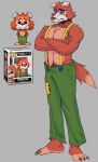 anthro body_hair canid canine circus_foxy five_nights_at_freddy&#039;s fox foxy_(fnaf) happy_trail hi_res male mammal mr_sharky scottgames solo