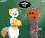 2021 adventure_time anthro areola belly big_areola big_breasts big_ears bow_(feature) breasts brown_body brown_fur brown_hair cake_the_cat canid canine canis cartoon_network cleavage clothed clothing coat curvy_figure daughter_(lore) detailed_background dialogue digital_drawing_(artwork) digital_media_(artwork) domestic_cat domestic_dog duo ellipsis english_text felid feline felis female floppy_ears fluffy fluffy_tail forest fur genitals hair hi_res horn huge_areola huge_breasts hybrid kim_kil_whan long_ears long_tail mammal mother_(lore) mother_and_child_(lore) mother_and_daughter_(lore) motion_lines multicolored_body multicolored_fur musical_instrument nipples nude ocarina open_mouth open_smile outside parent_(lore) parent_and_child_(lore) parent_and_daughter_(lore) plant pussy rainicorn slightly_chubby smile somescrub tail text thick_thighs topwear tree two_tone_body two_tone_fur voluptuous white_body white_fur wide_hips wind_instrument yellow_body yellow_fur
