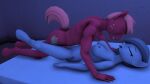 16:9 3d_(artwork) 4k absurd_res anthro bed big_macintosh_(mlp) breasts clenched_teeth cutie_mark digital_media_(artwork) duo equid equine eyes_closed female female_penetrated friendship_is_magic from_front_position furniture genitals hair hasbro hi_res hooves horse lying male male/female male_penetrating male_penetrating_female mammal marble_pie_(mlp) missionary_position my_little_pony night nipples nude on_back open_mouth penetration penis pony sex snowleopard67 source_filmmaker tail teeth unguligrade_anthro vaginal vaginal_penetration widescreen
